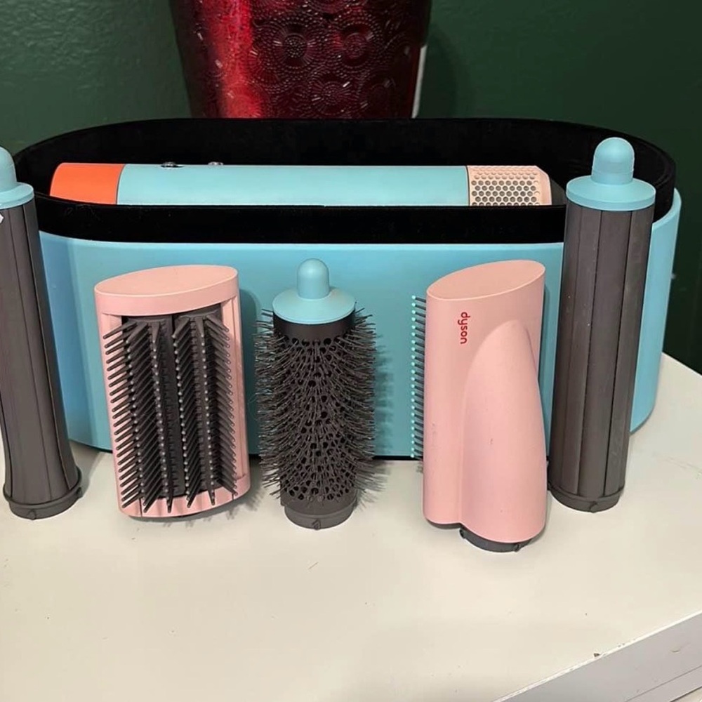 Dyson Hair Tool Organizer - Blue and Pink